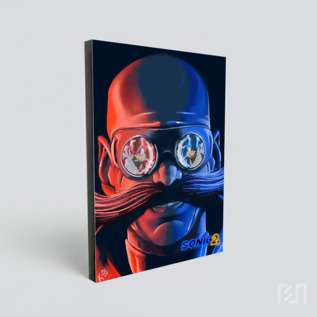 Poster Dr. Robotnik Sonic dan Knuckles