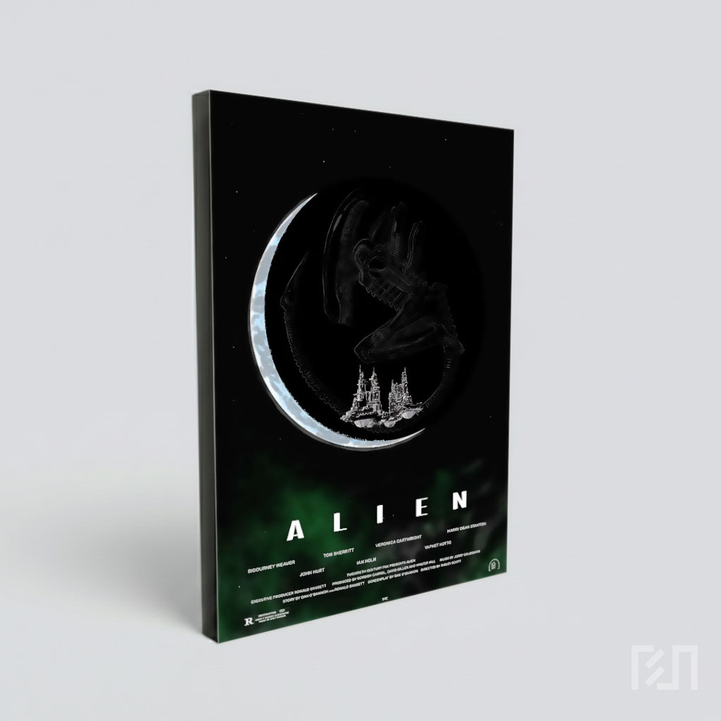 Poster Fiksi Ilmiah Horor Alien Xenomorph Nostromo