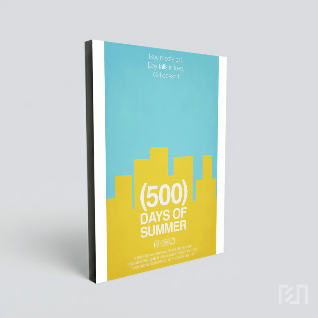 Poster Film (500) Days of Summer Minimalis