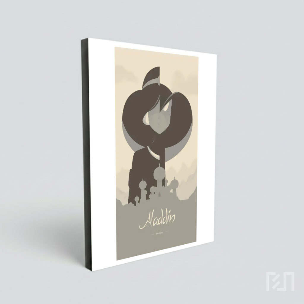 Poster Film Aladdin Disney Minimalis