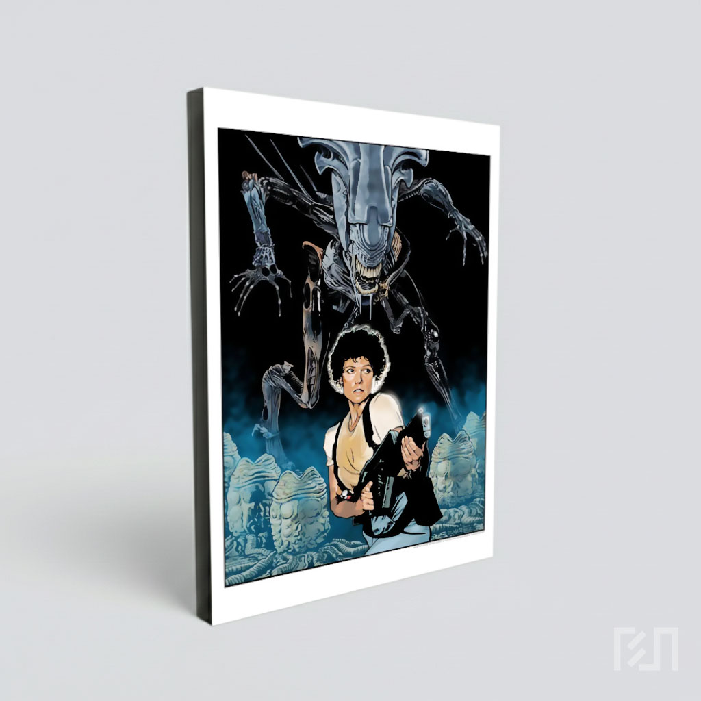 Poster Film Alien dengan Ellen Ripley