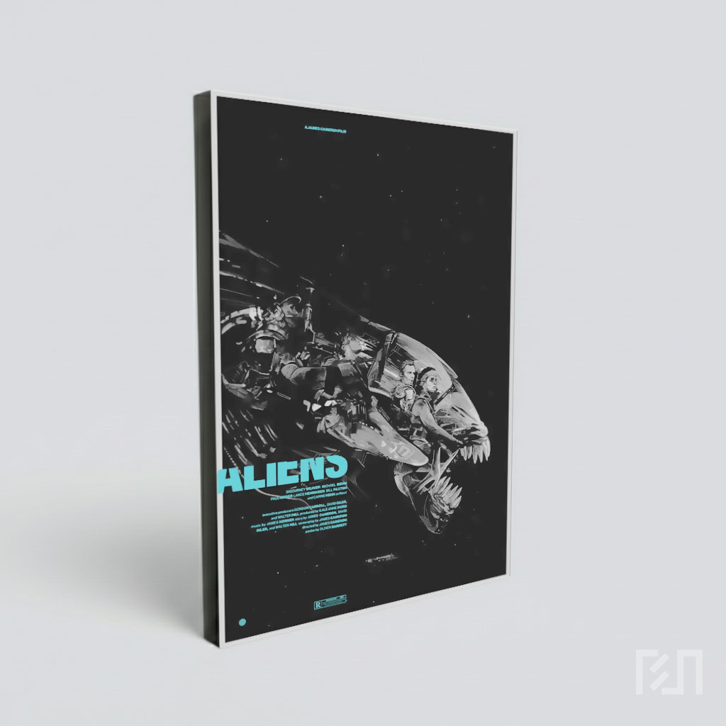 Poster Film Aliens Karya Oliver Barrett