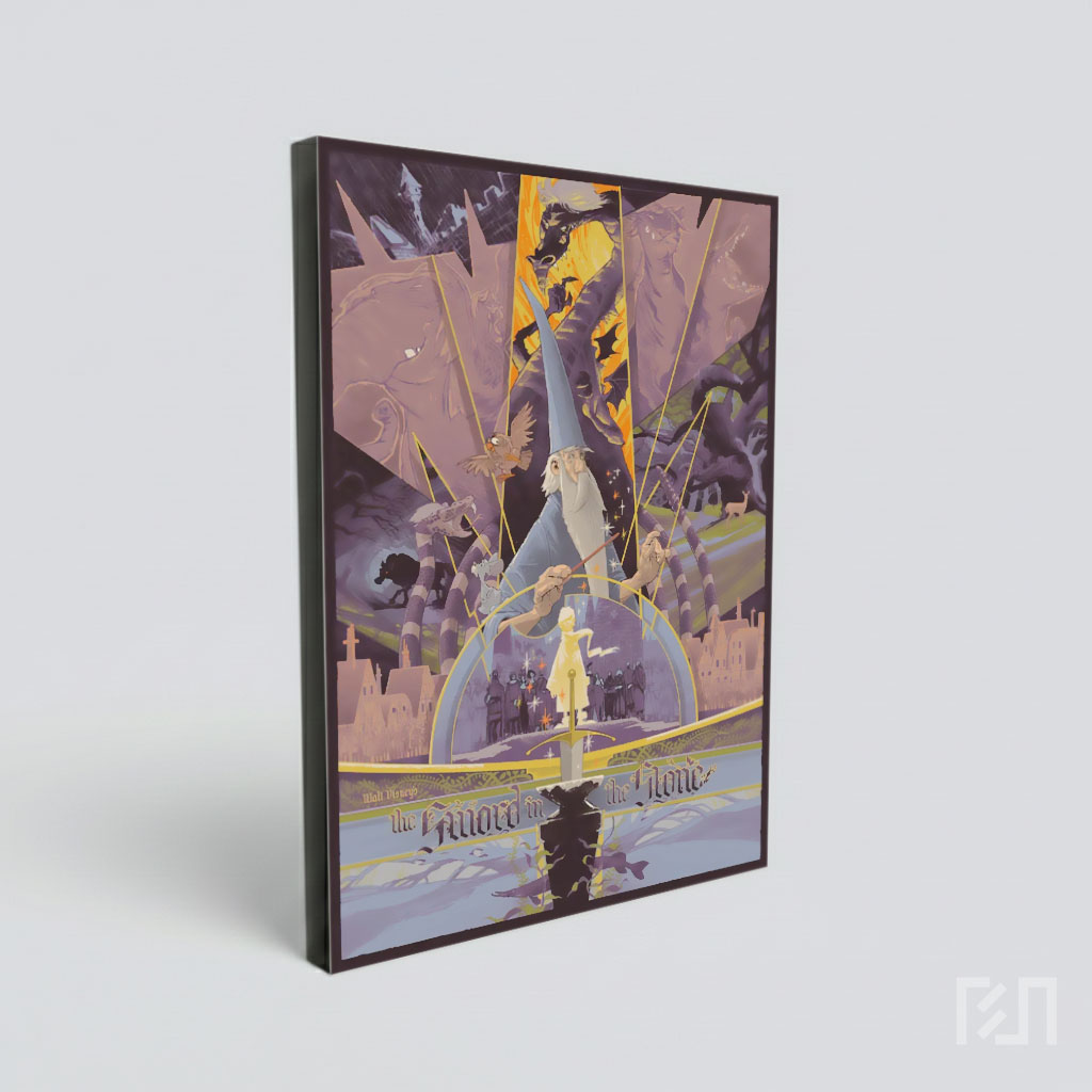 Poster Film Animasi Klasik Disney The Sword in the Stone
