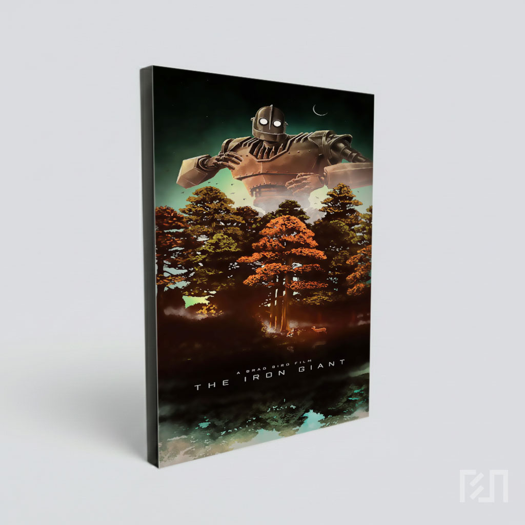 Poster Film Animasi Raksasa Besi di Hutan