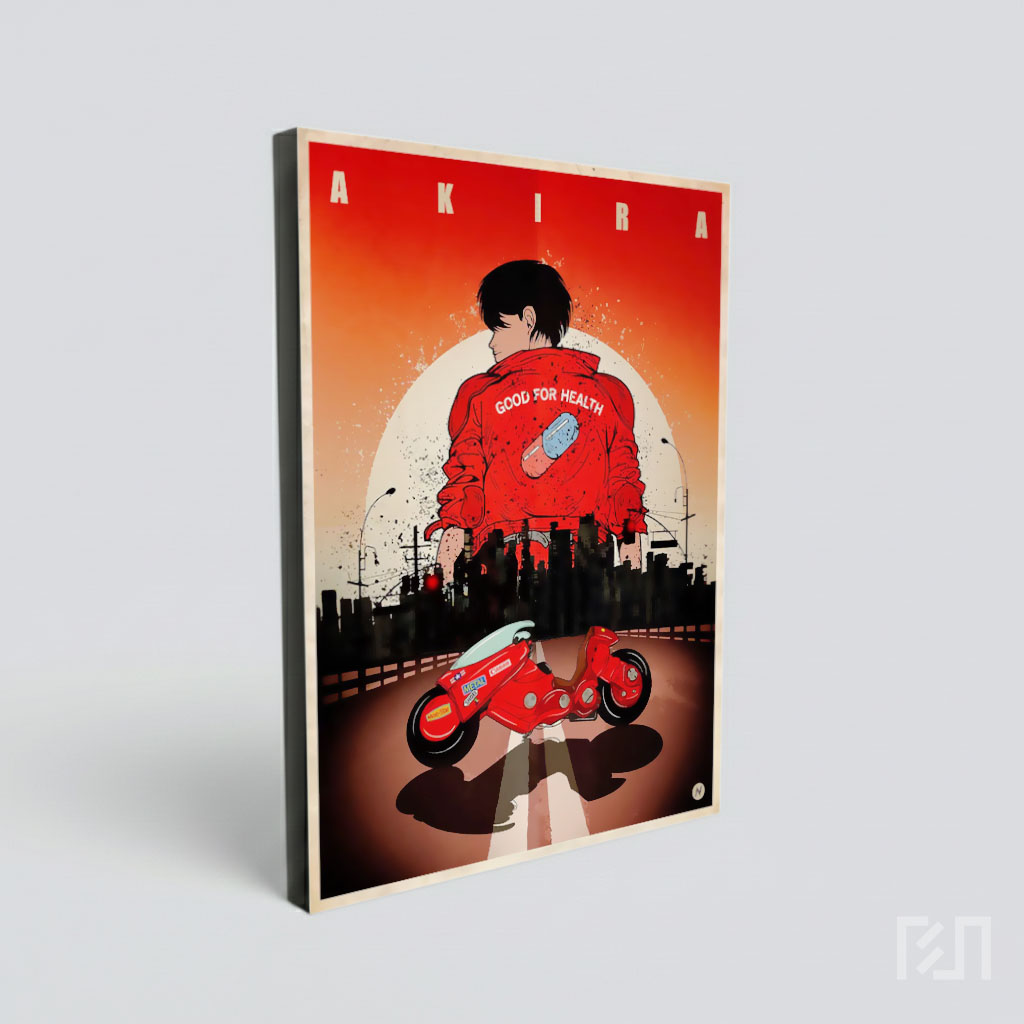 Poster Film Anime Akira Kaneda dan Motor Ikonik