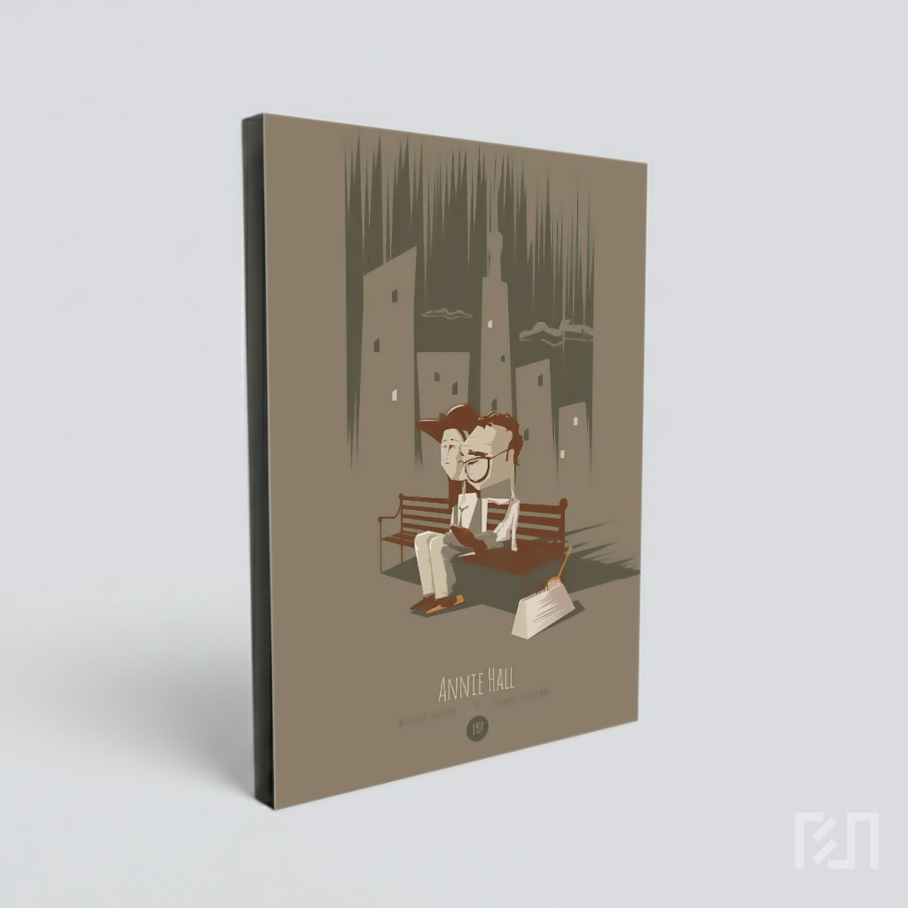 Poster Film Annie Hall Ilustrasi Minimalis