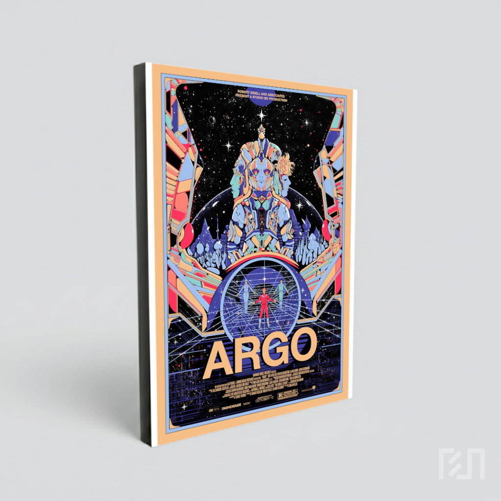 Poster Film Argo Fiksi Ilmiah Retro