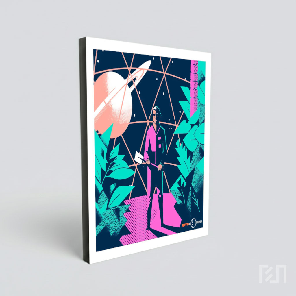Poster Film Arte Cinema Ilustrasi Sci-Fi