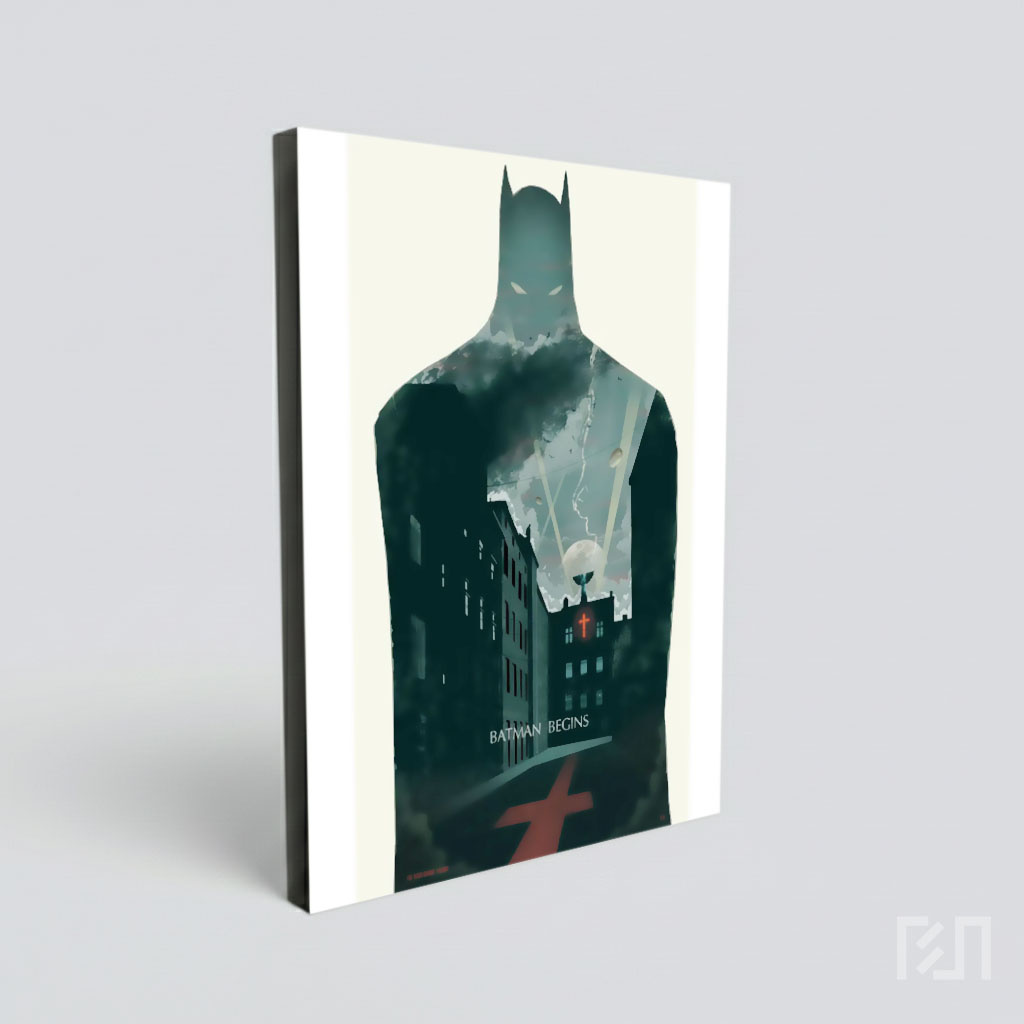 Poster Film Batman Begins Minimalis