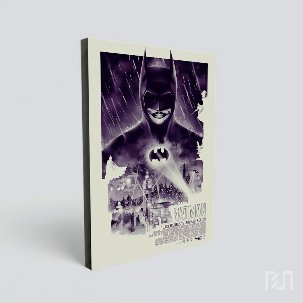 Poster Film Batman Klasik Hitam Putih