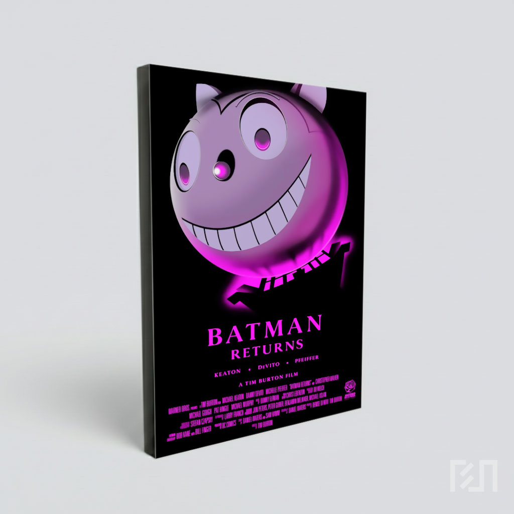 Poster Film Batman Returns Parodi Seni Ungu