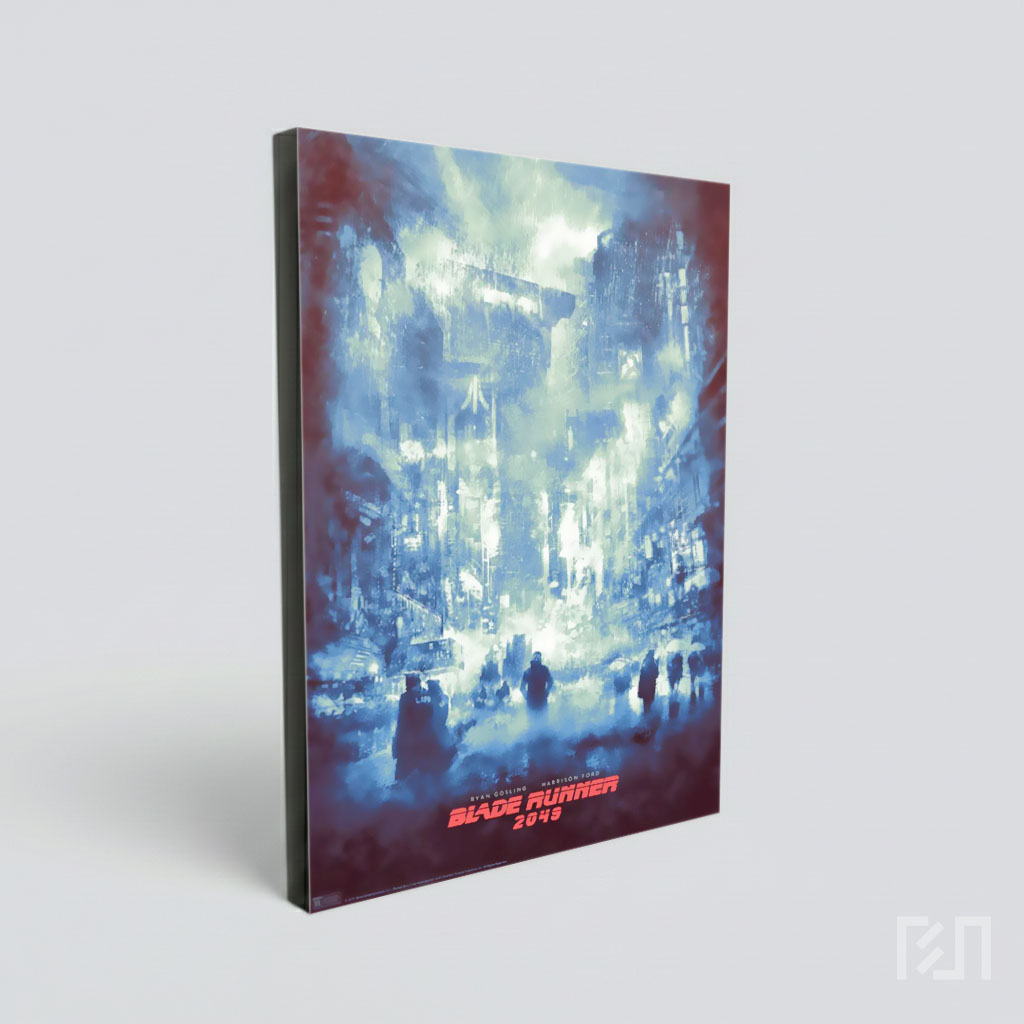Poster Film Bergaya Cyberpunk Futuristik