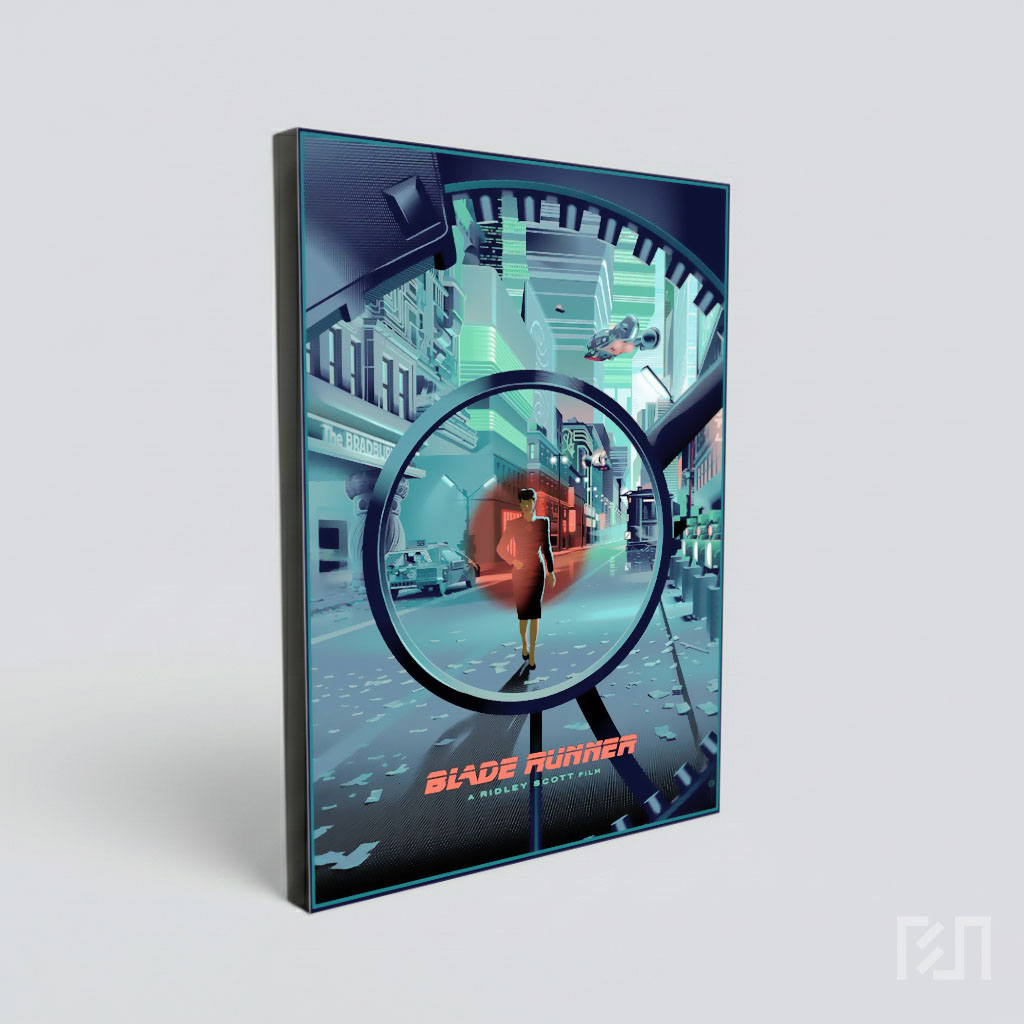 Poster Film Bergaya Cyberpunk Retro