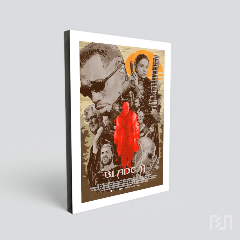 Poster Film Blade II: Aksi Vampir Ikonik