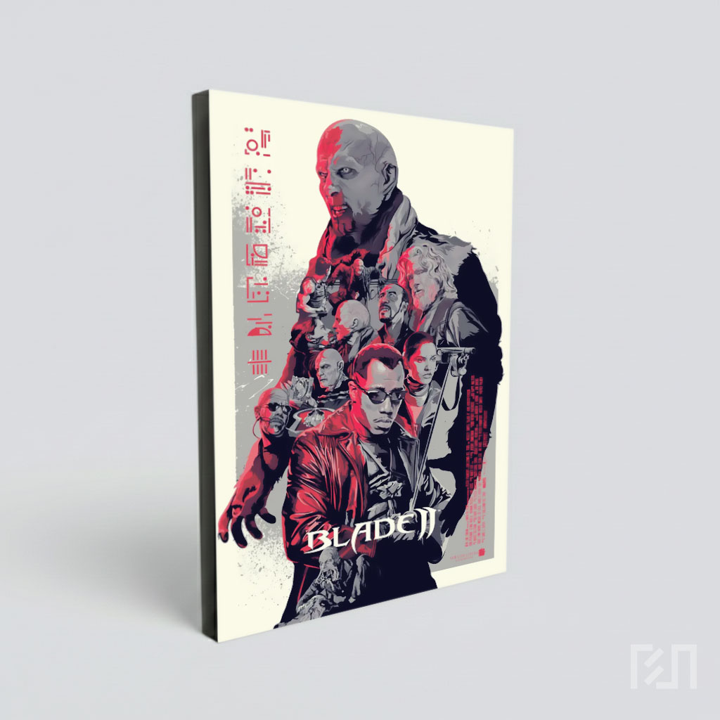 Poster Film Blade II Karya Seni Eksklusif