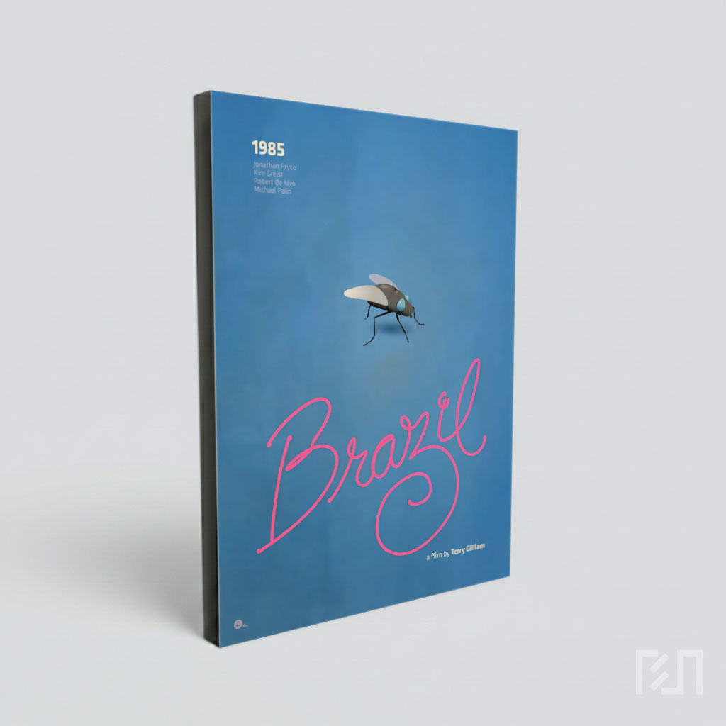 Poster Film Brazil dengan Ilustrasi Kutu