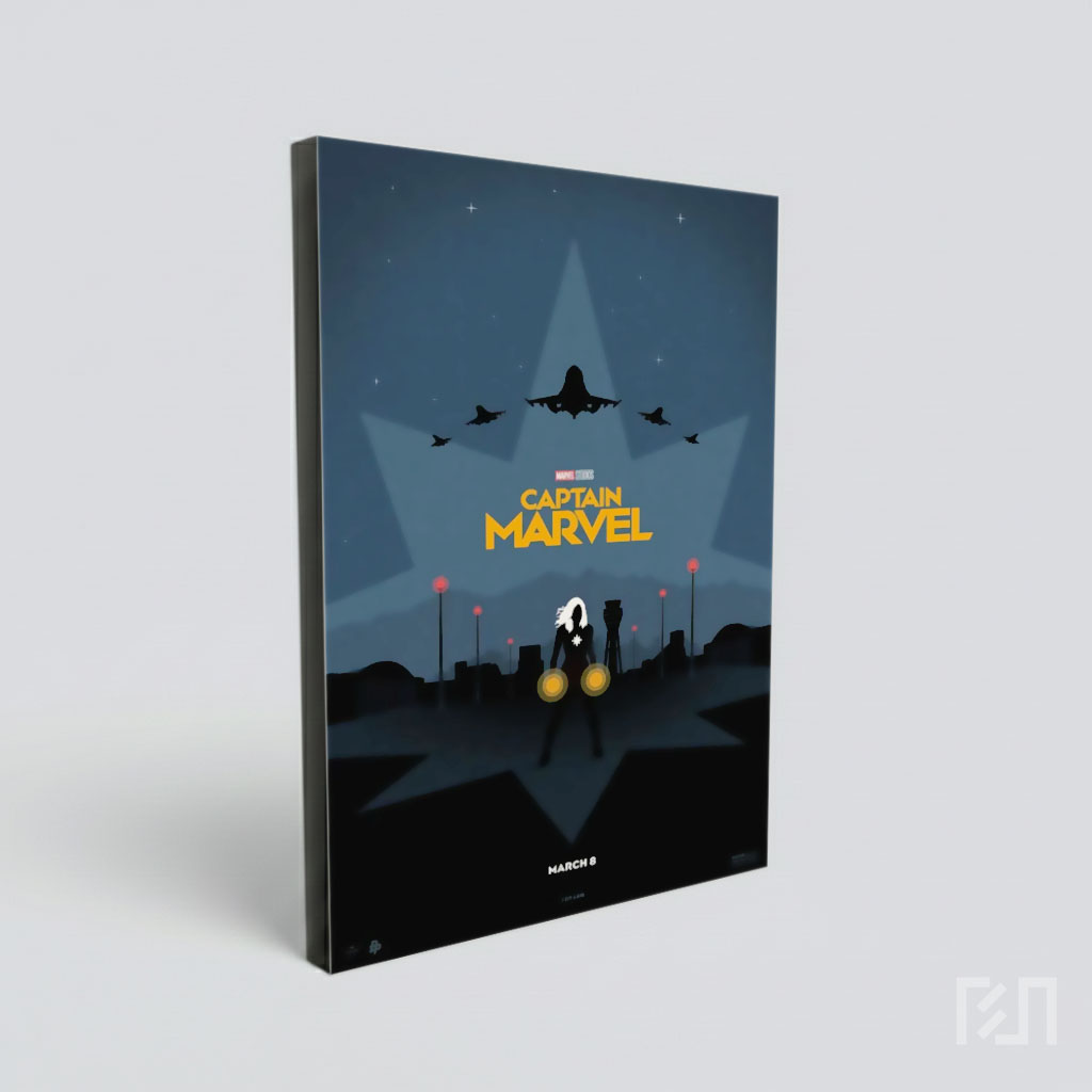 Poster Film Captain Marvel Minimalis