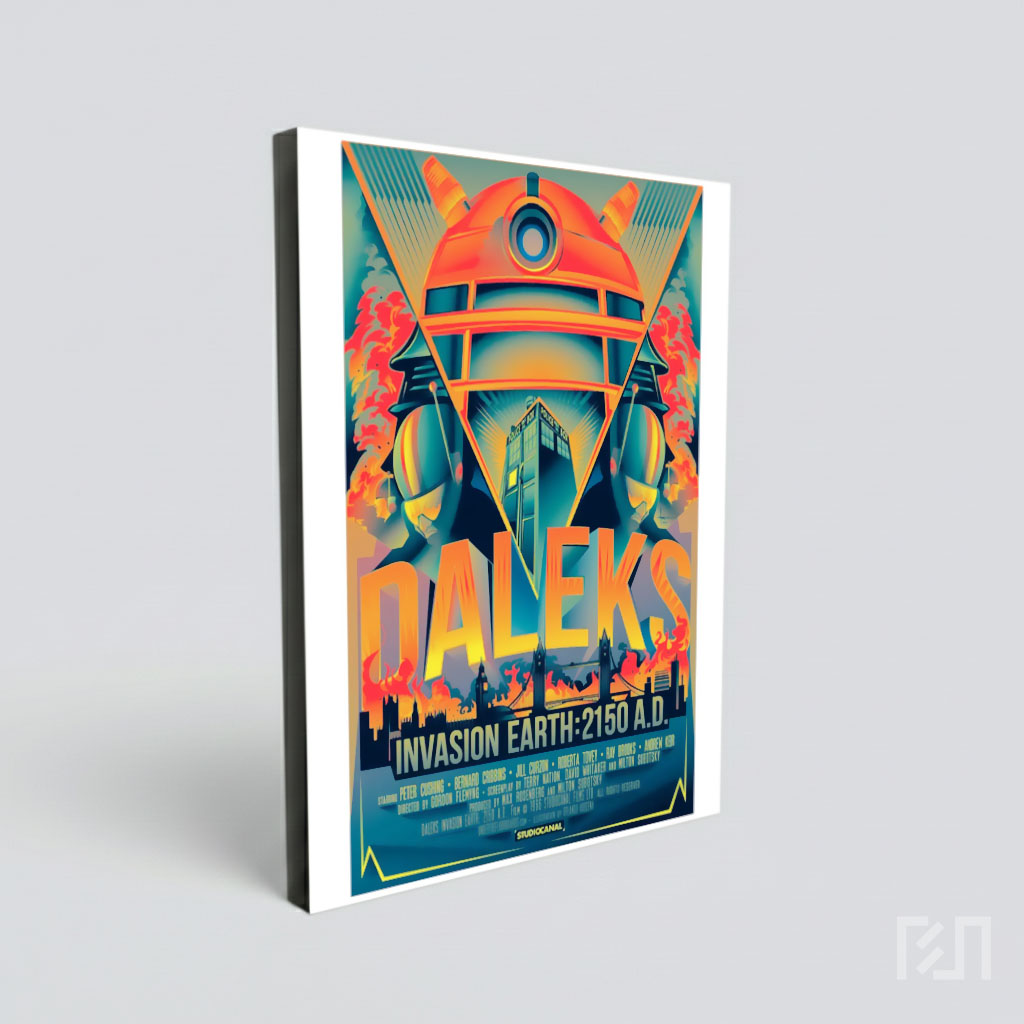 Poster Film Daleks Invasion Earth 2150 AD