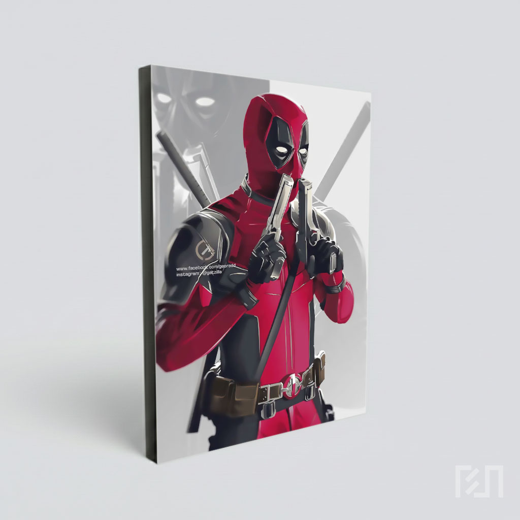 Poster Film Deadpool Ilustrasi Keren