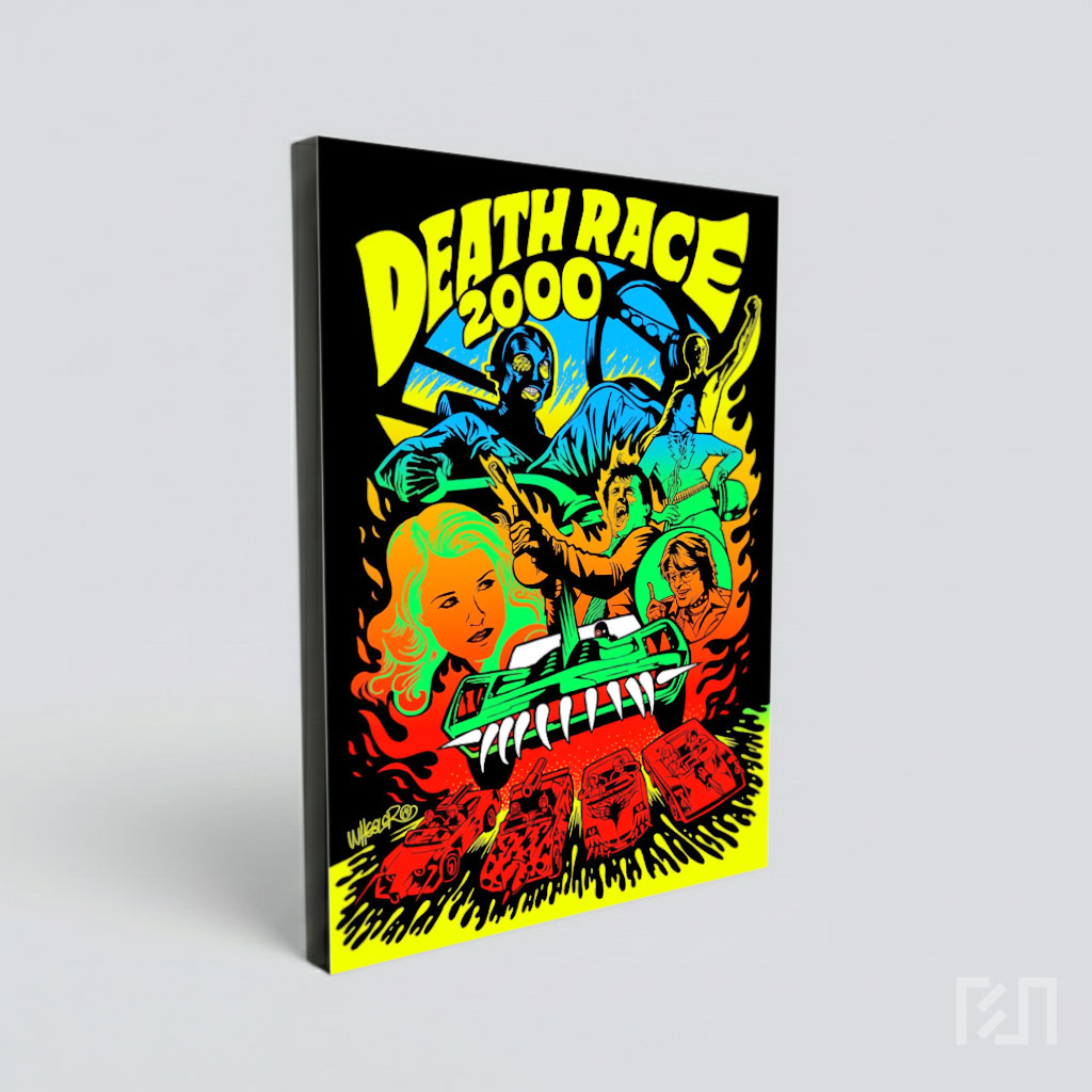 Poster Film Death Race 2000 Retro
