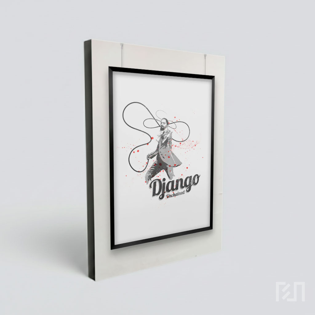 Poster Film Django Unchained Minimalis