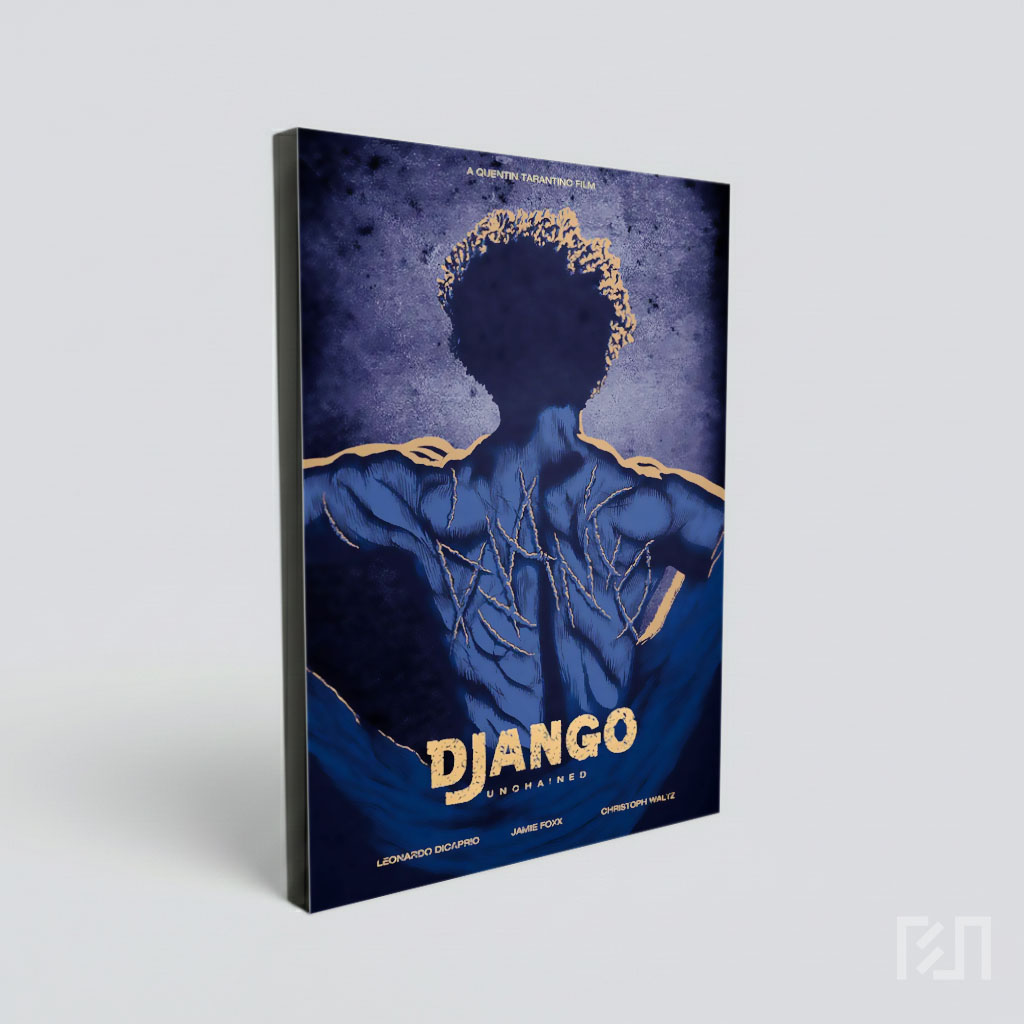 Poster Film Django Unchained: Seni Ilustrasi Ikonik