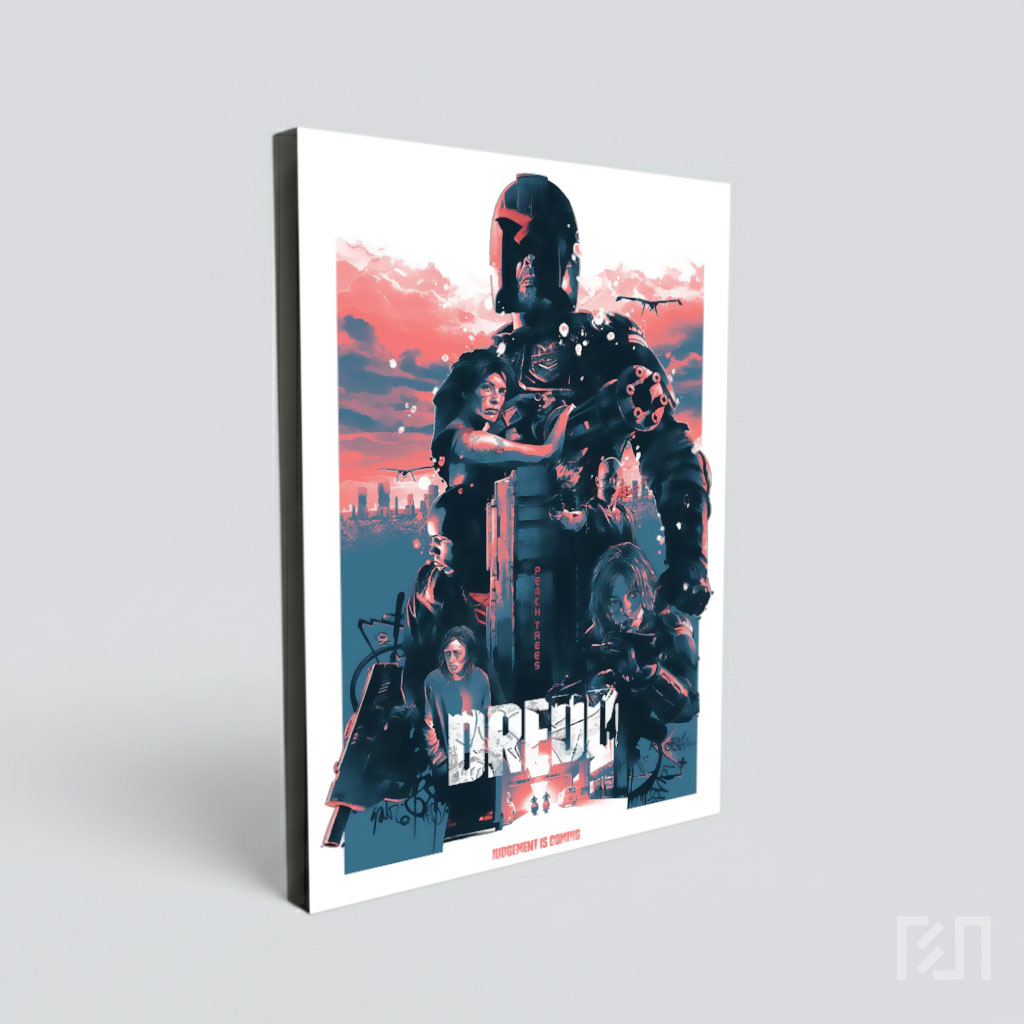 Poster Film Dredd (2012) - Seni Ilustrasi