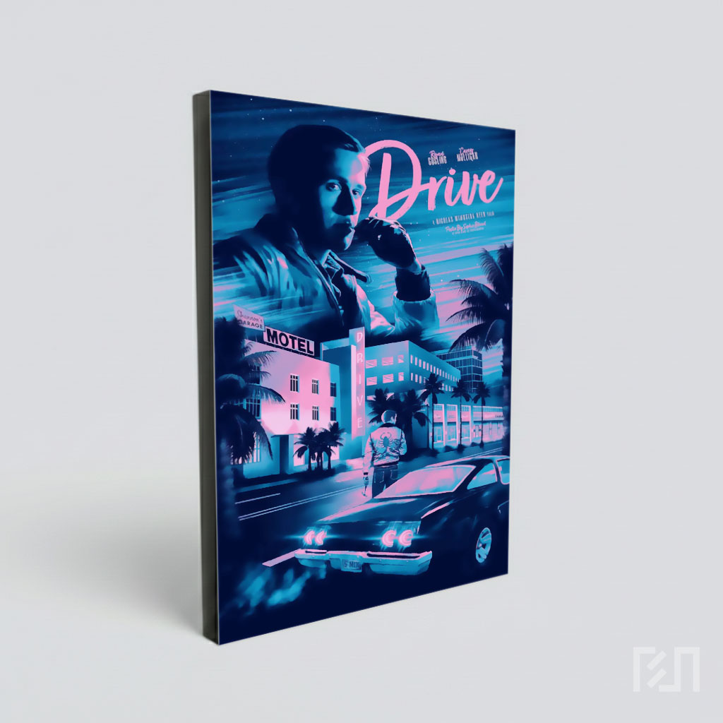 Poster Film Drive Estetik Retro 80an
