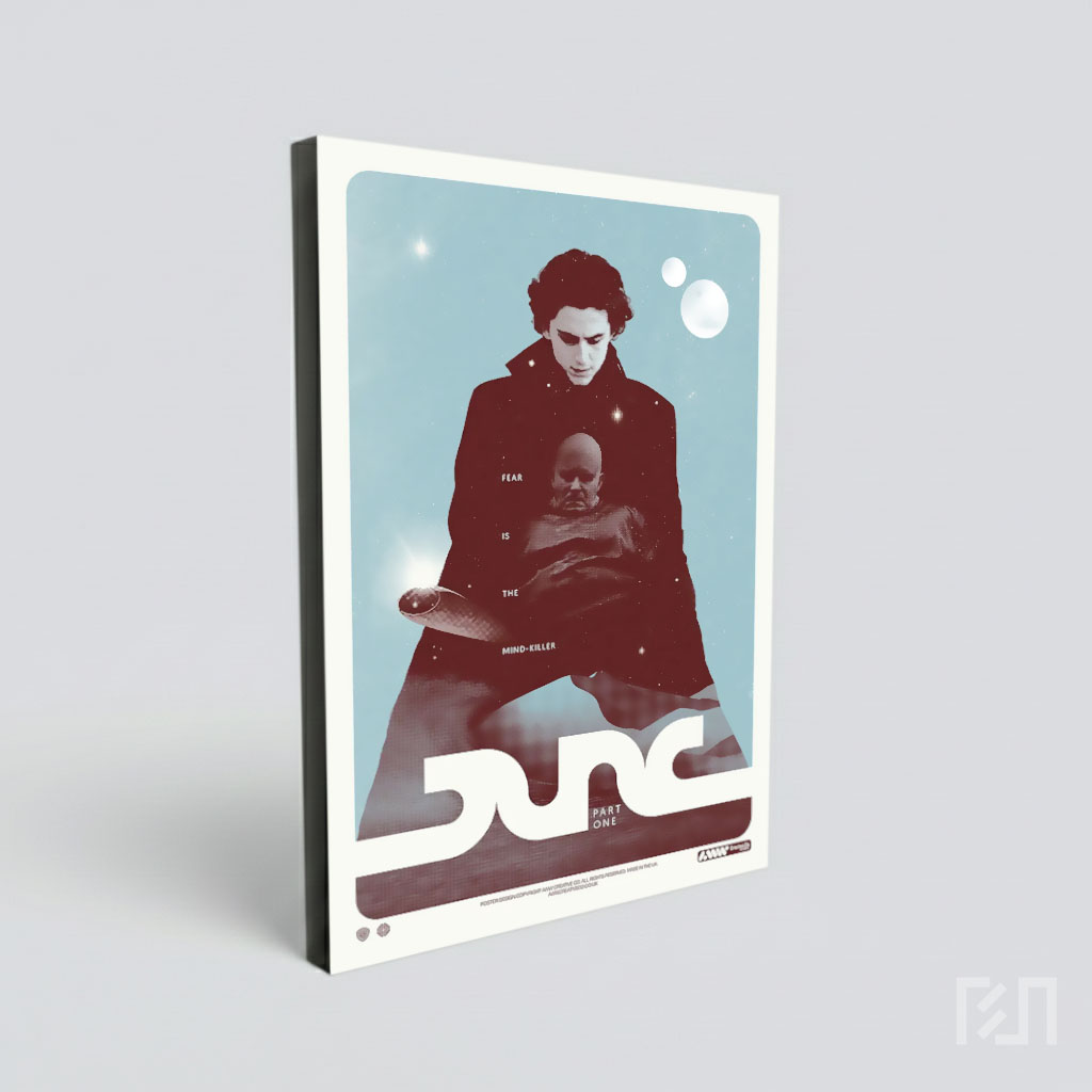Poster Film Dune: Paul Atreides dan Baron Harkonnen