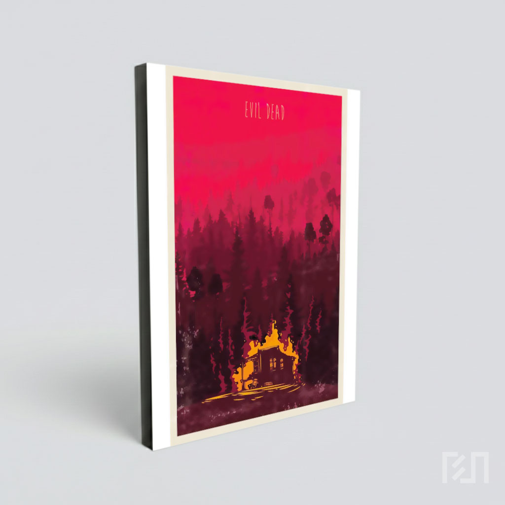 Poster Film Evil Dead Horor Hutan Merah