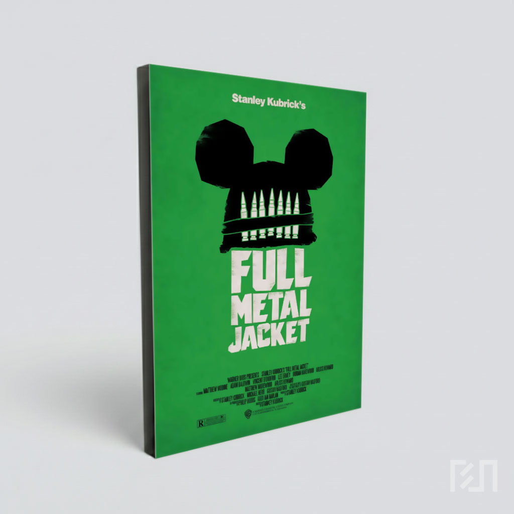 Poster Film Full Metal Jacket Minimalis