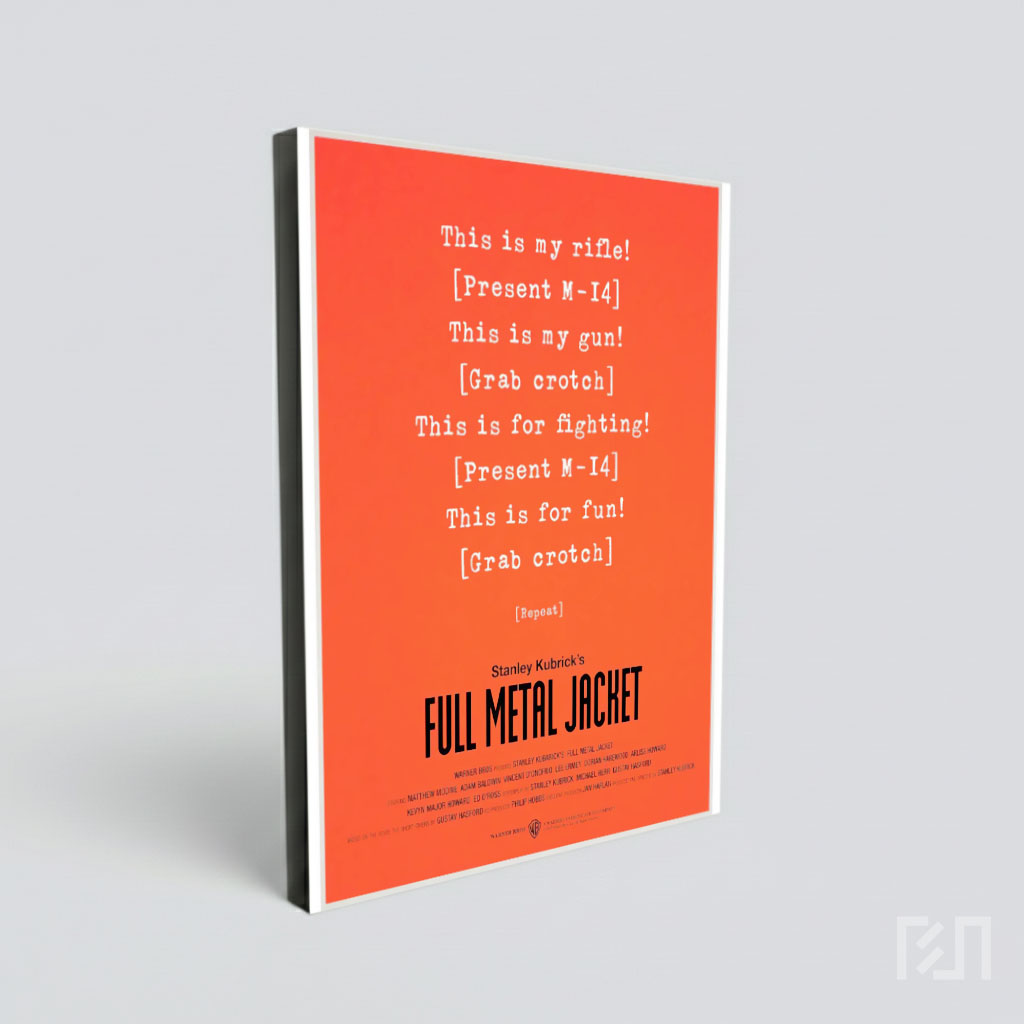 Poster Film Full Metal Jacket Stanley Kubrick