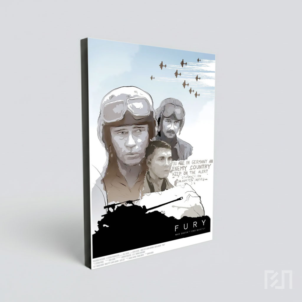 Poster Film Fury: Brad Pitt dan Kru Tank