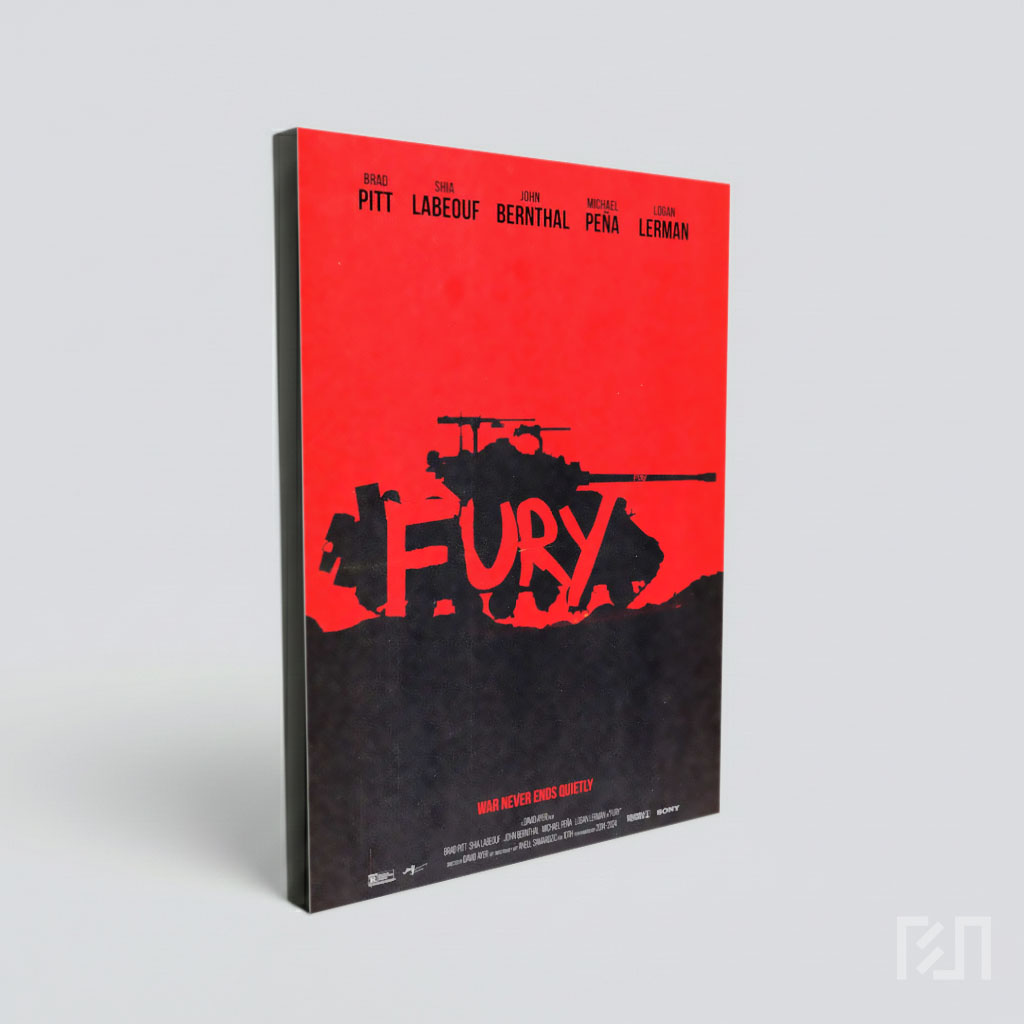Poster Film Fury: Drama Perang Tank