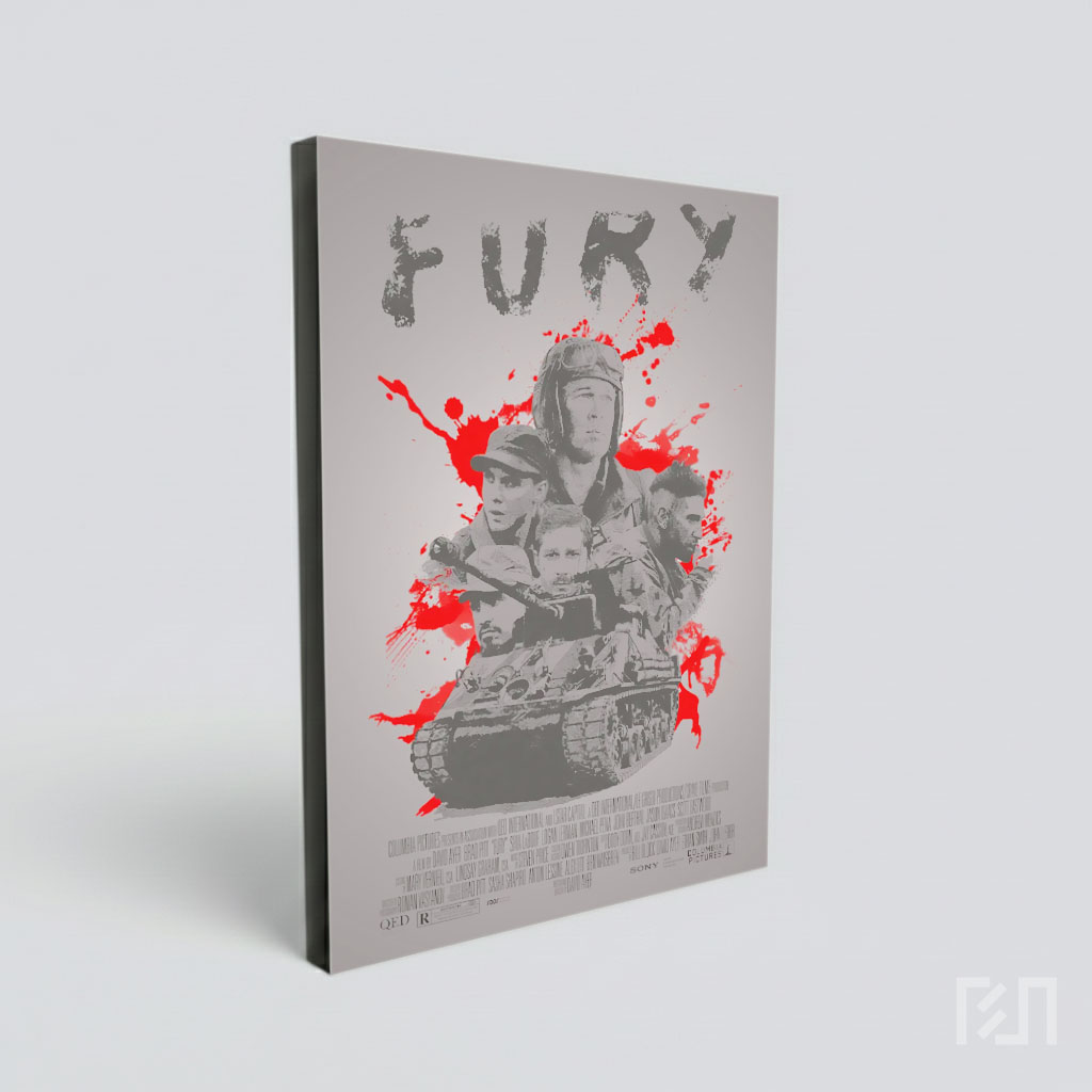 Poster Film Fury Perang Dunia II