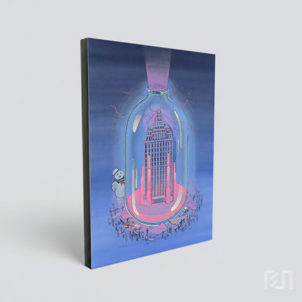 Poster Film Ghostbusters Gedung dalam Botol