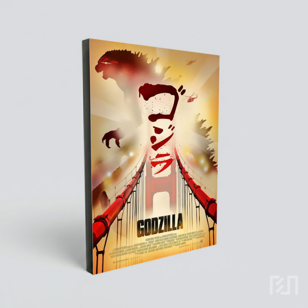 Poster Film Godzilla di Jembatan Golden Gate