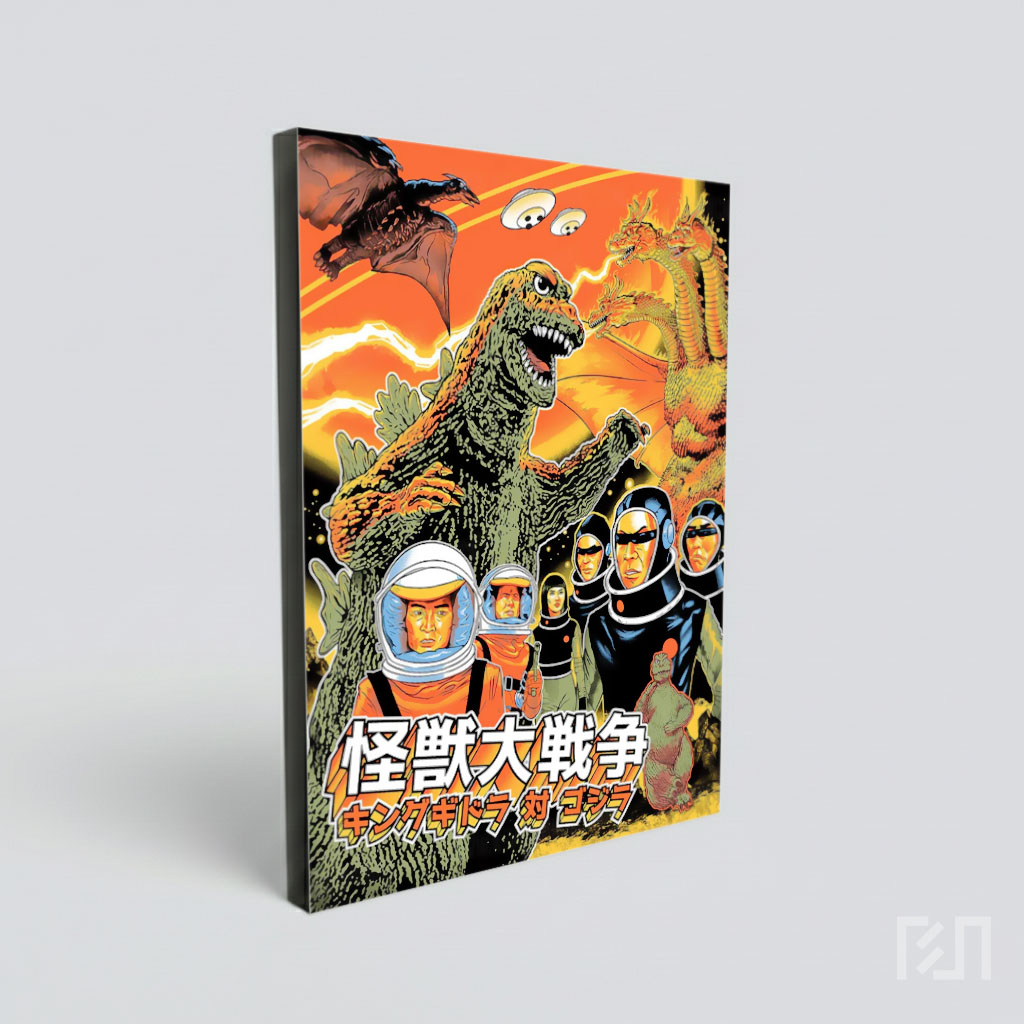 Poster Film Godzilla Kaiju Daisenso Invasion of Astro Monster