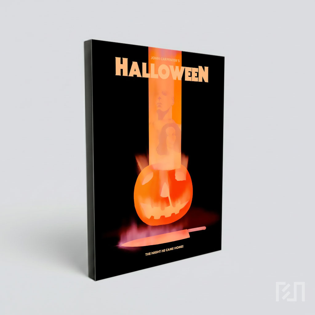 Poster Film Halloween Michael Myers dan Laurie Strode