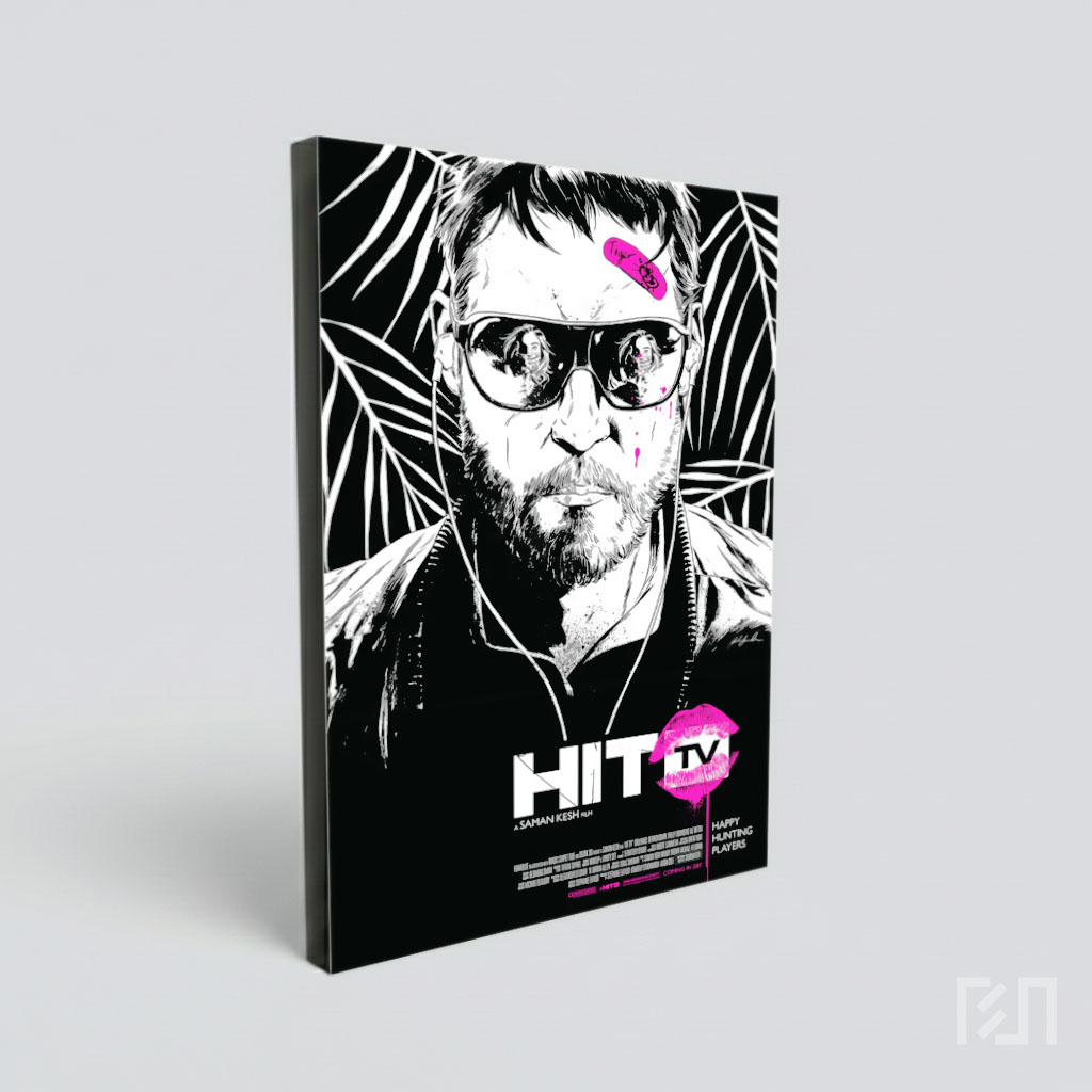 Poster Film Hit TV - Ilustrasi Noir