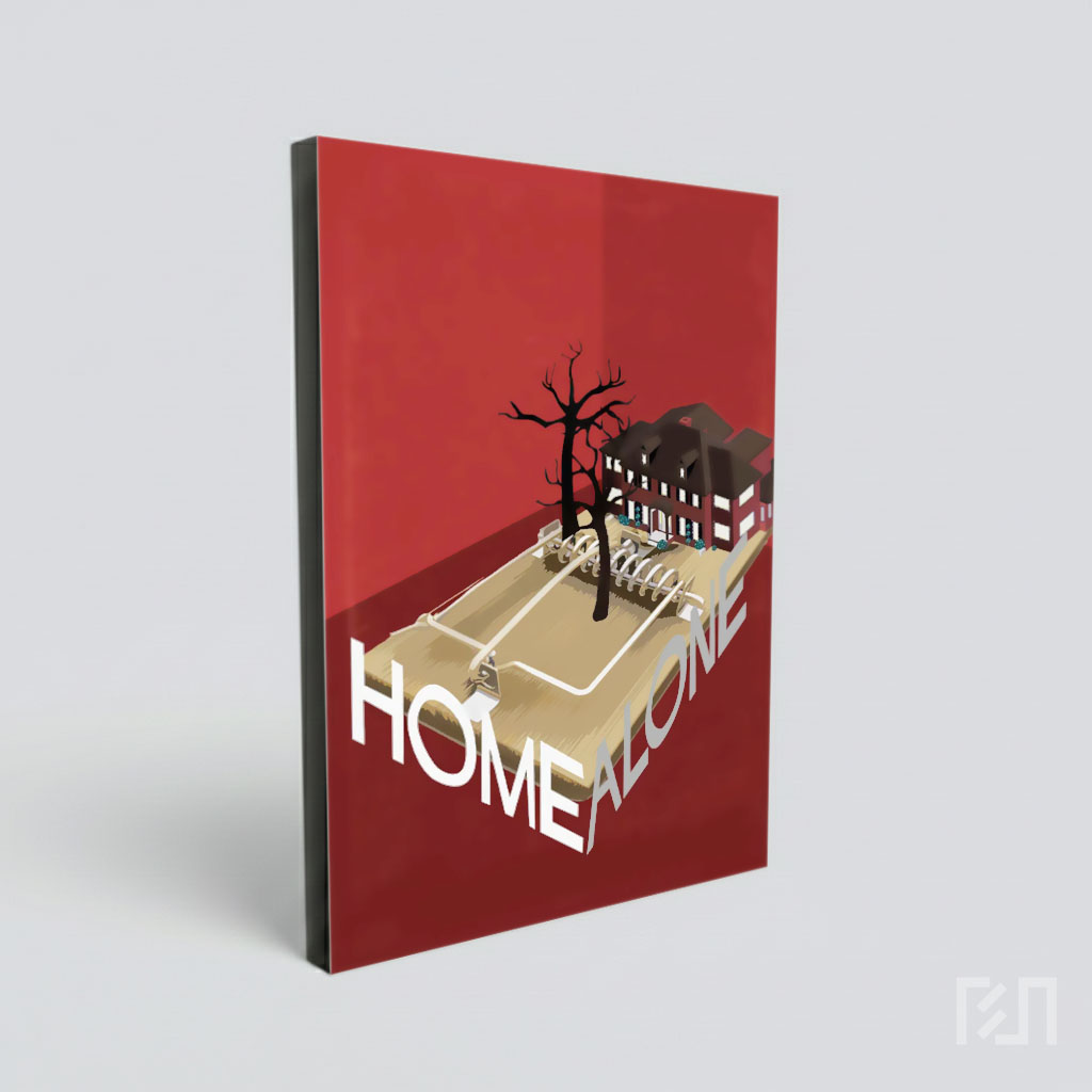Poster Film Home Alone Minimalis