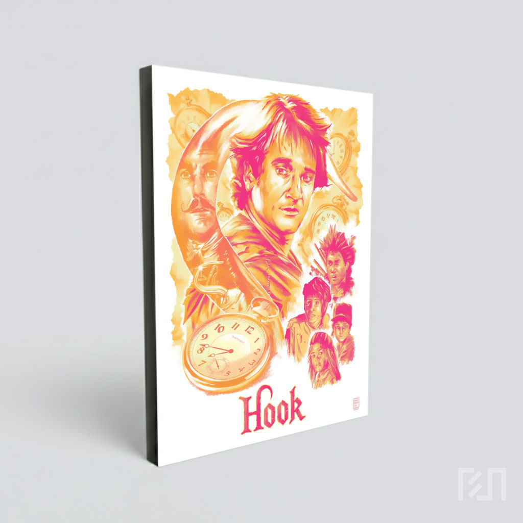 Poster Film Hook (1991) - Ilustrasi Klasik