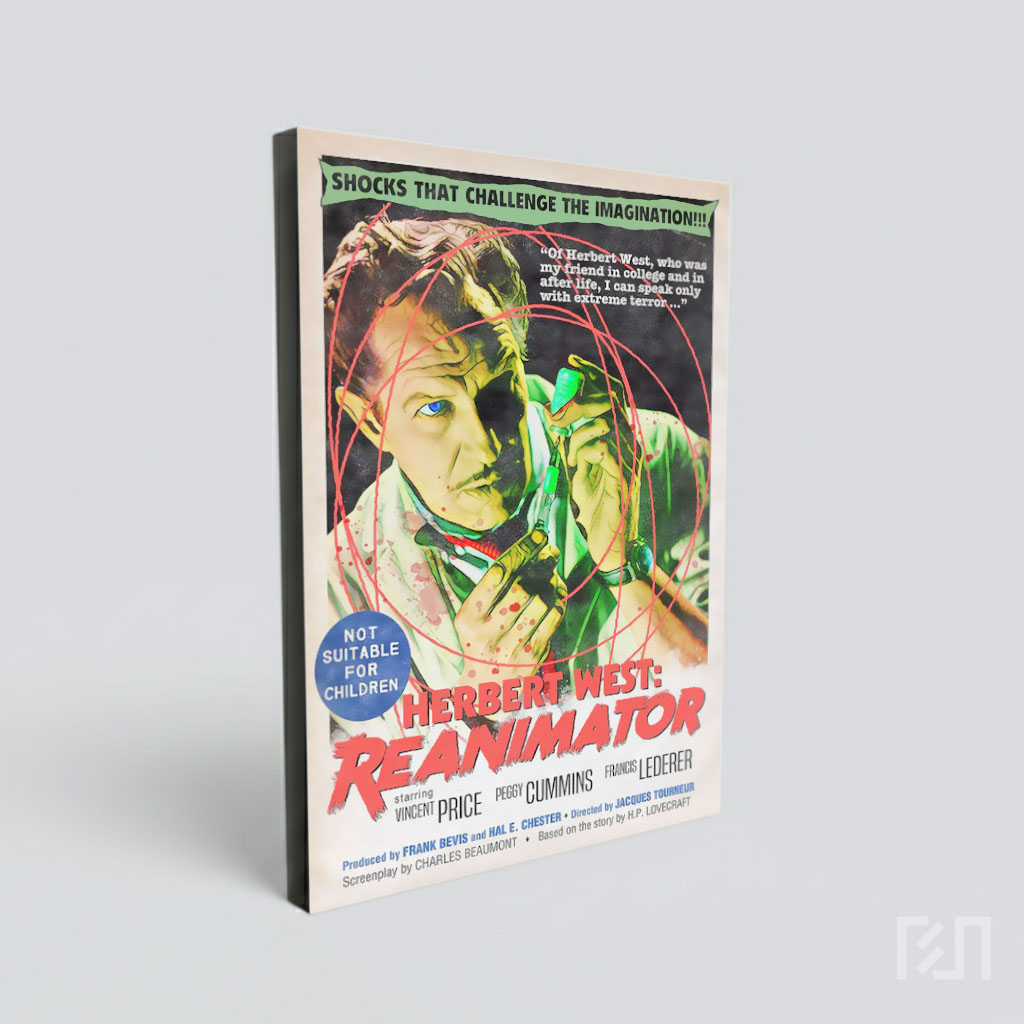 Poster Film Horor Klasik Herbert West: Re-Animator