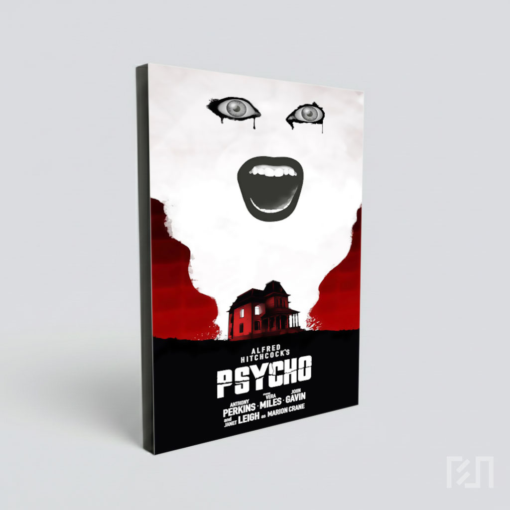 Poster Film Horor Klasik Psycho