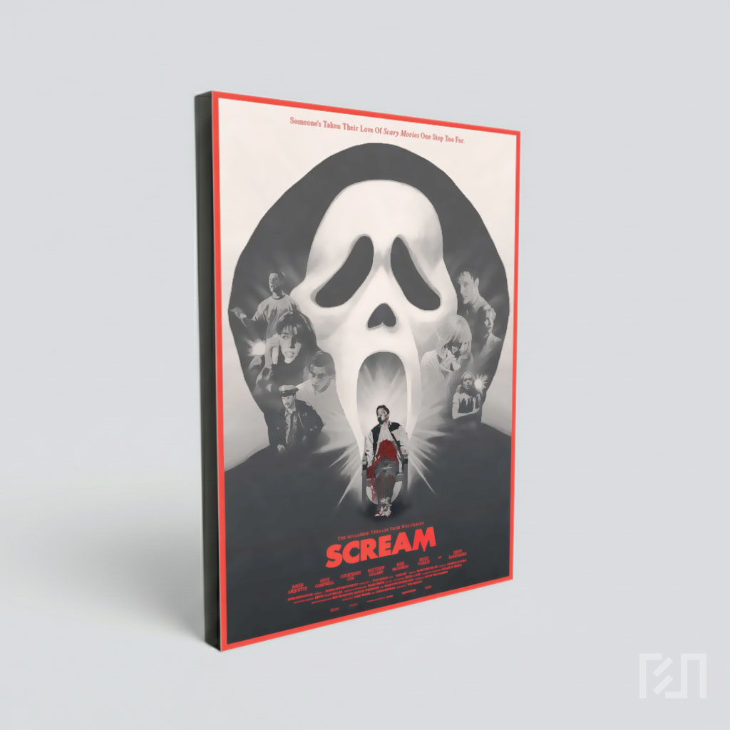 Poster Film Horor Klasik Scream 1996