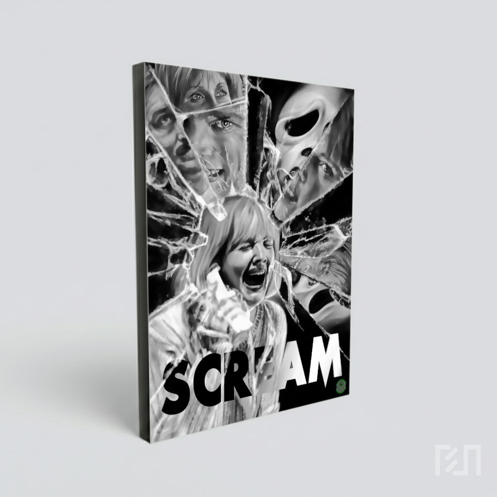 Poster Film Horor Scream: Seni Kaca Pecah