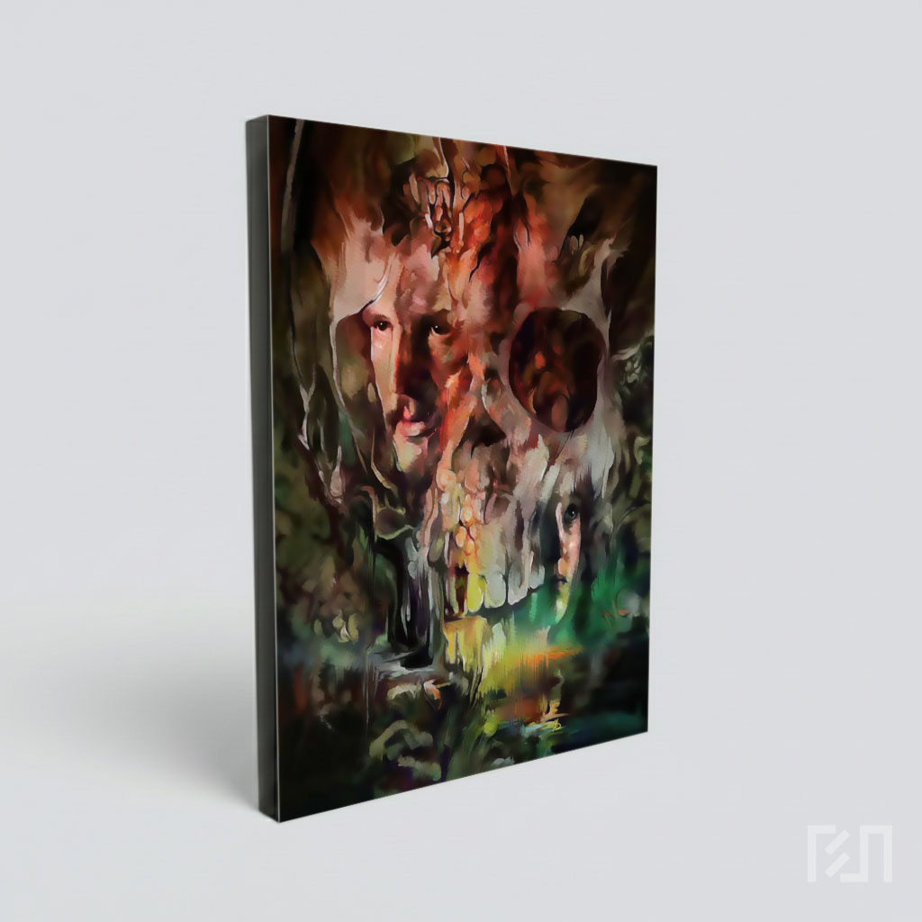 Poster Film Horor Seni Lukis Abstrak