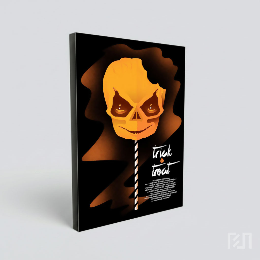 Poster Film Horor Trick 'r Treat Minimalis