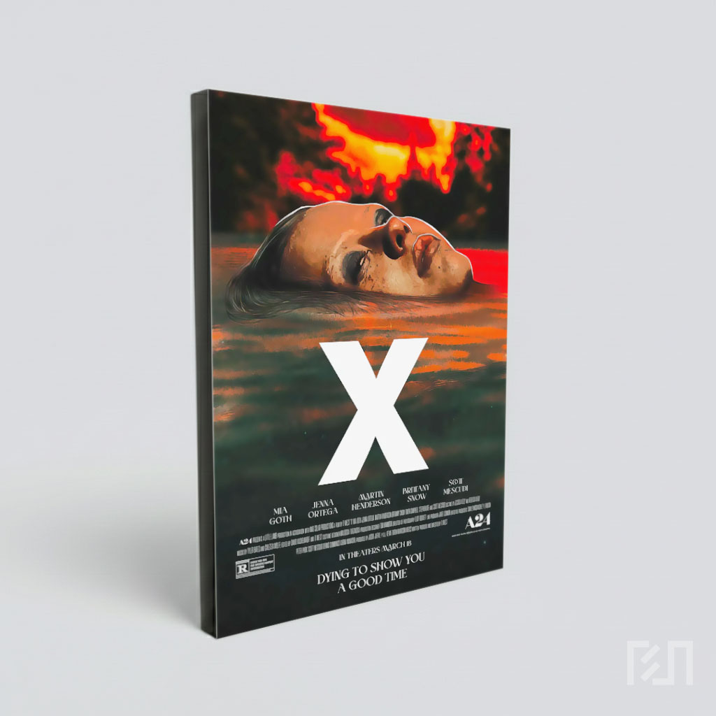 Poster Film Horor X (2022) A24