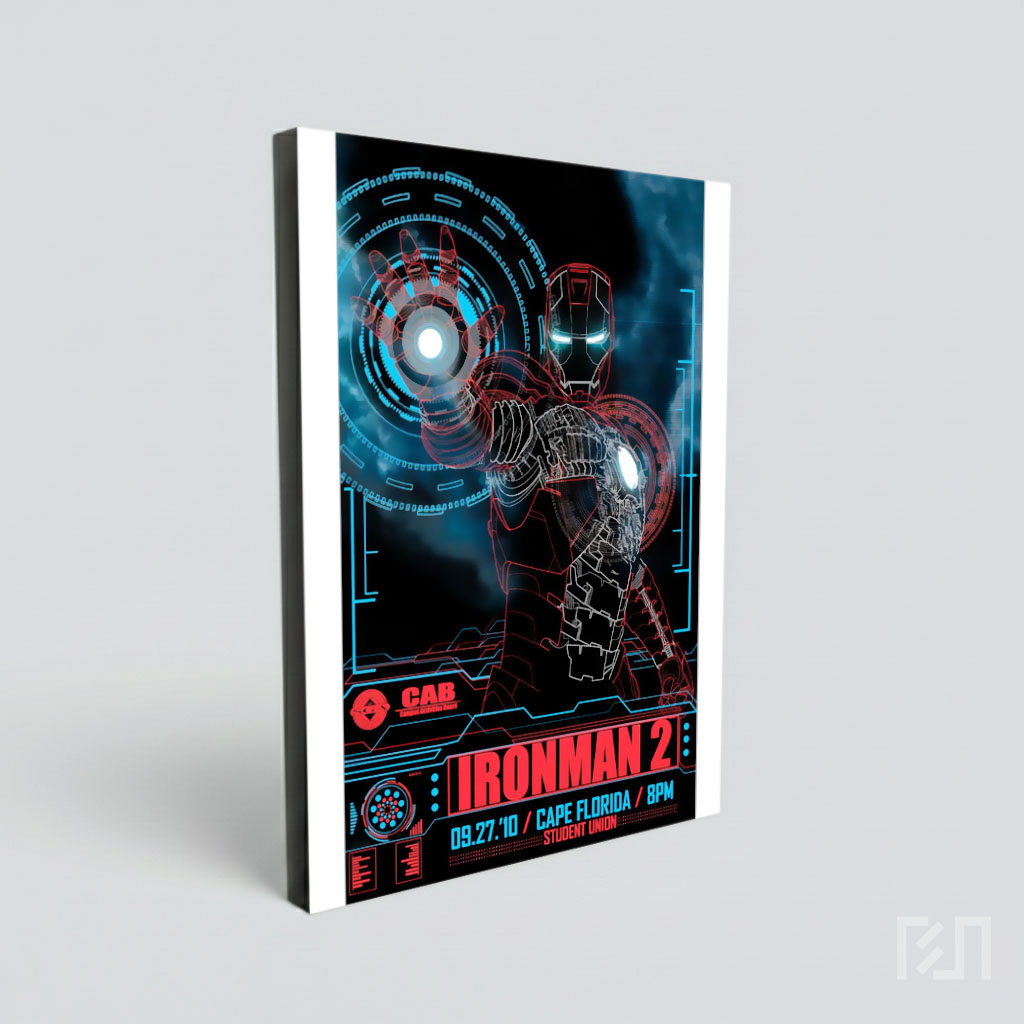 Poster Film Iron Man 2 Teknologi Hologram